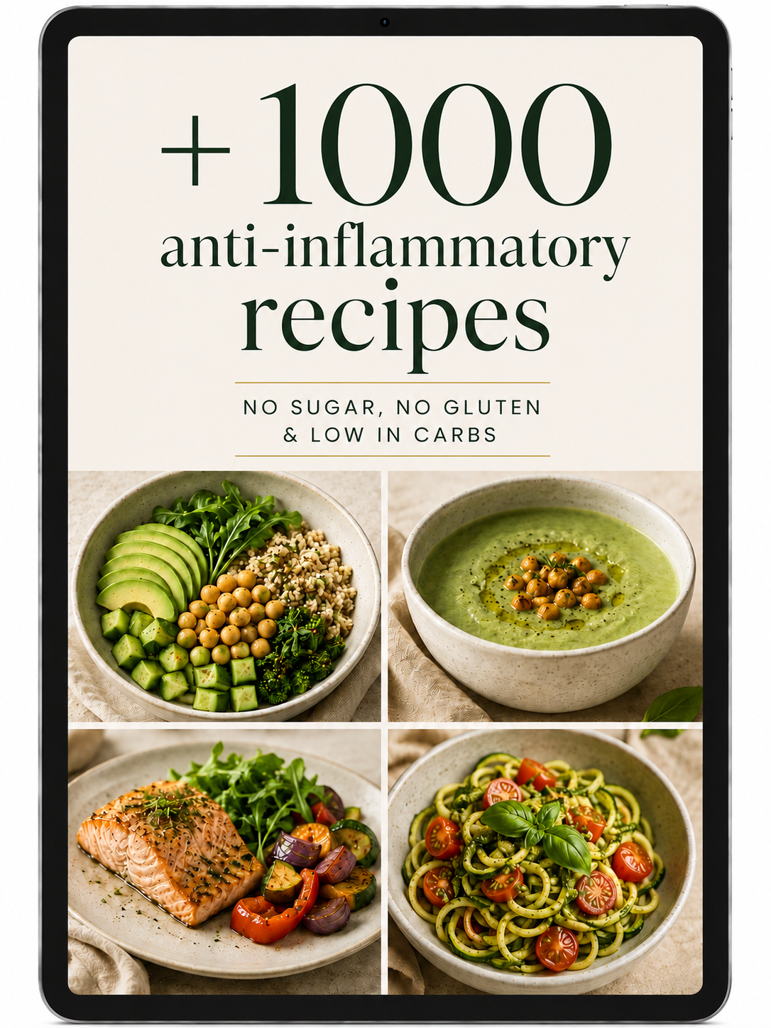 + 1000 Anti-inflamatory Recipes quick, easy, and delicious